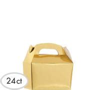 Metallic Gold Gable Boxes 24ct 